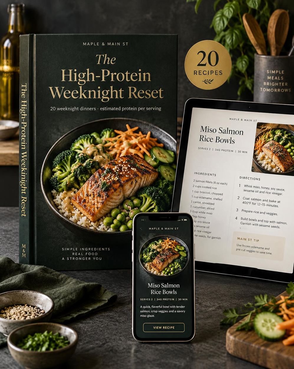 The High-Protein Weeknight Reset cover