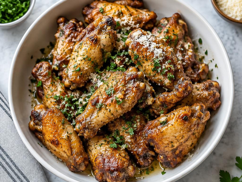 Garlic Parmesan Butter Wings