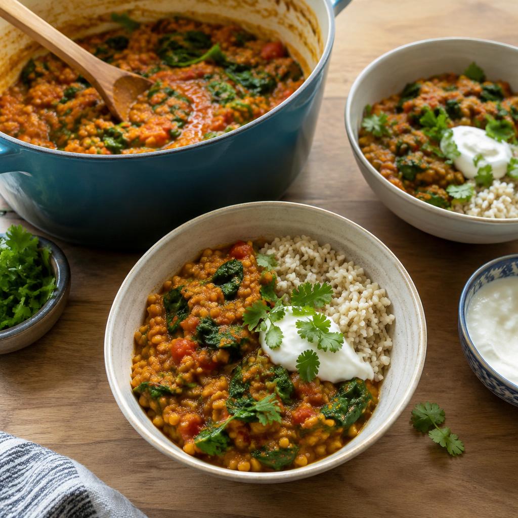Red Lentil Tomato Curry