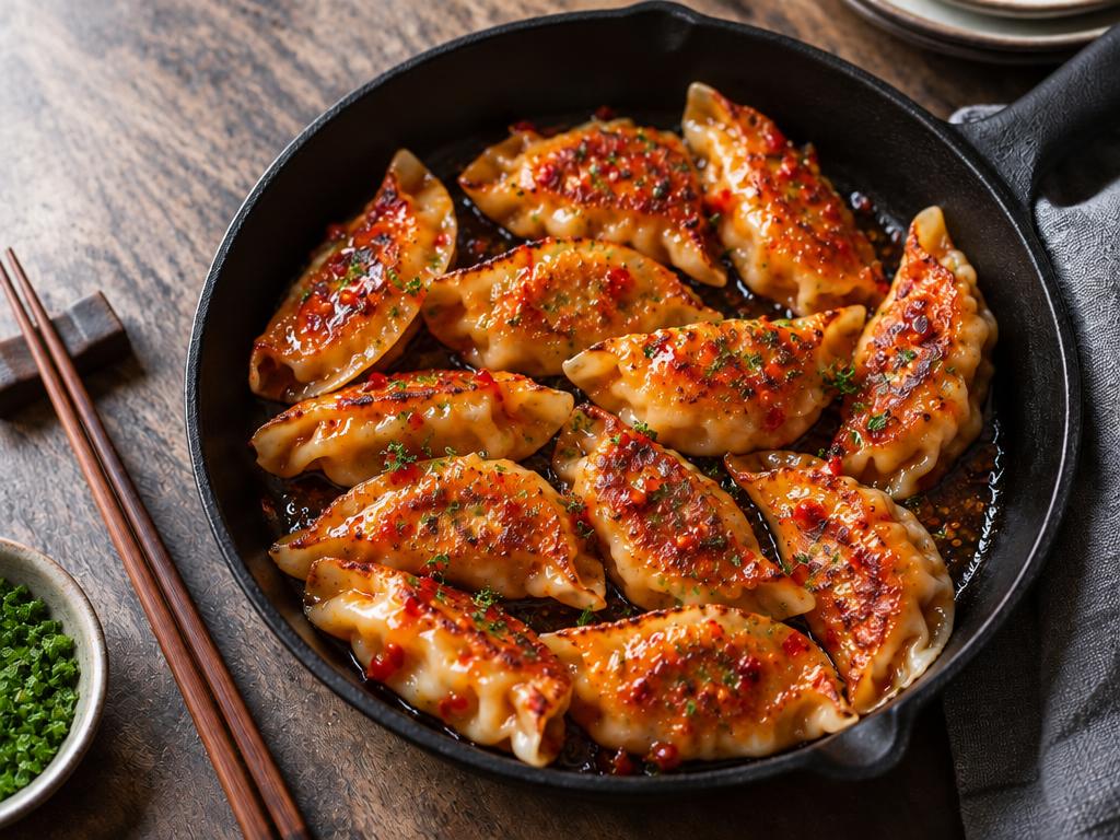 Sweet Thai Chili Pork Pot Stickers