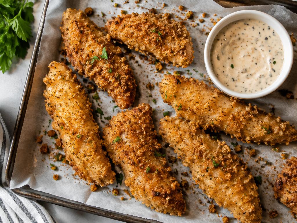 Crispy Parmesan Chicken Tenders